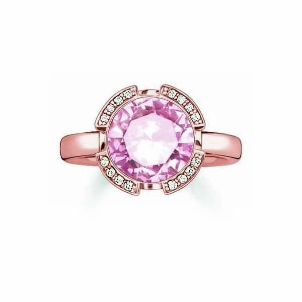 Bague Thomas Sabo TR2038-633-9 Argent Rose Taille 54