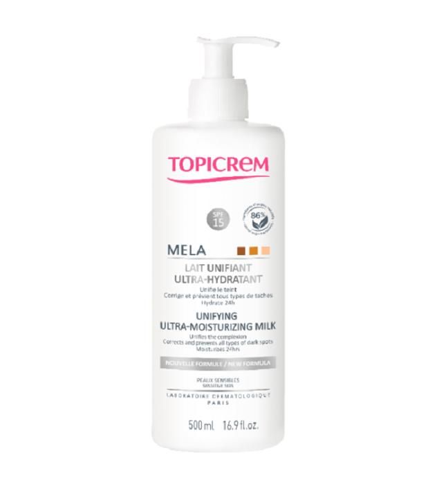 Topicrem Mela Lait Eclaircissant Ultra Hydratant 500 Ml Cdiscount Au Quotidien