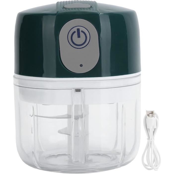 Hachoir Rechargeable USB BEPER - 250ml, 3 Lames Inox, Puissance 3.7V, Rouge/blanc