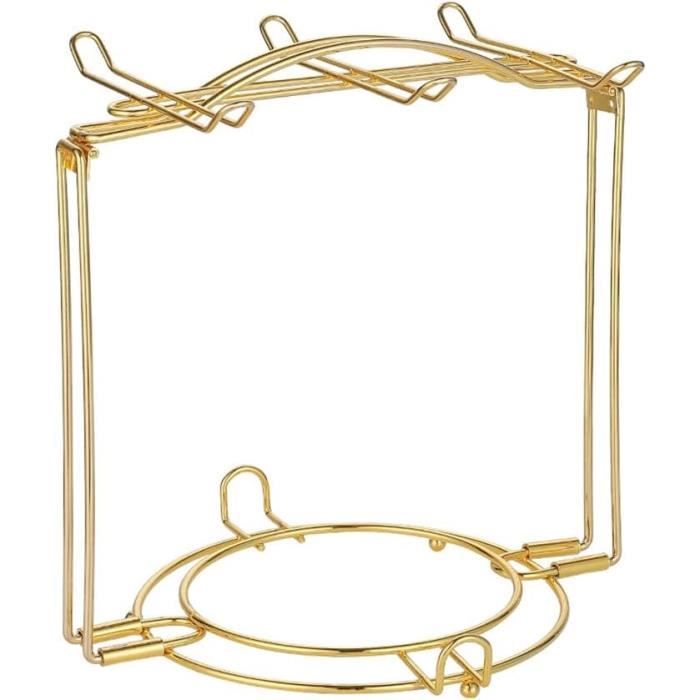 10 Porte-tasses Suspendus SUUWWN - Support Métal Noir Pour Armoire - Économie D'espace