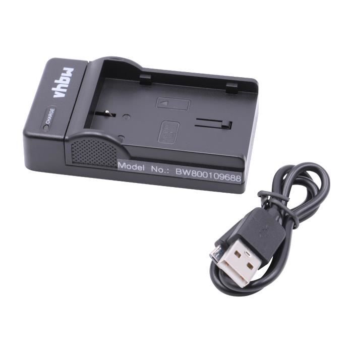 vhbw Chargeur USB de batterie compatible avec Pentax K-3 Mark III batterie appareil photo digital, DSLR, action cam