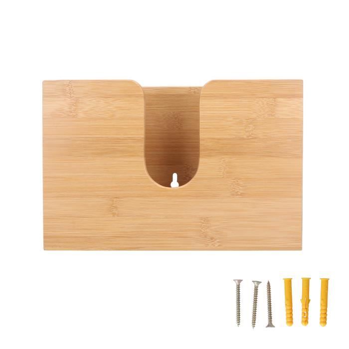 VINGVO Distributeur De Papier Distributeur De Serviettes En Papier Porte-mouchoirs En Bambou