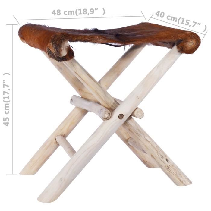 Tabouret Pliant En Bois – Léger, Compact, Pour Camping, Pêche, Jardinage, Chasse, Siège Portable