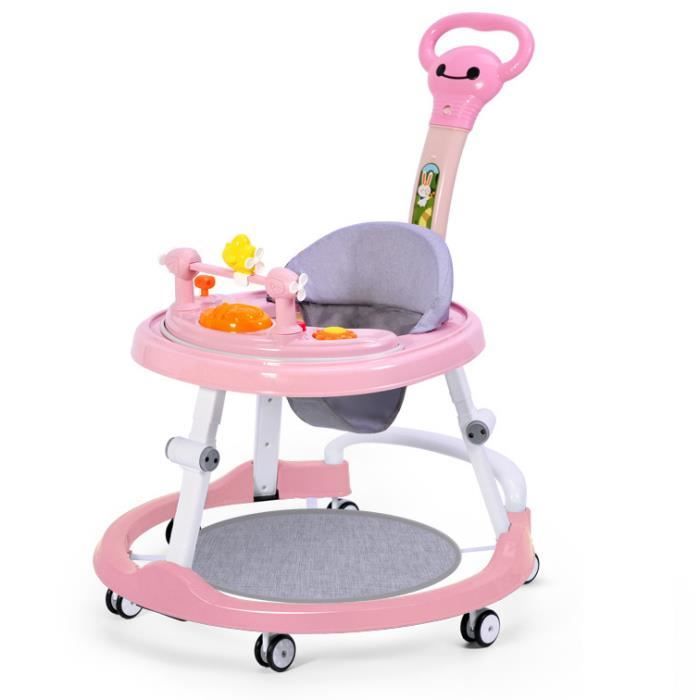 MENGDA Jumperoo Jungle trotteur bébé, Réglable,4 aires de jeu, rotation  360°, siège rembourré et lavable en machine, 6 mois et plus