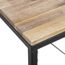 Table Basse Edena - Plateau Acacia Et Structure Métal - Style Industriel - 115x65x32.5cm