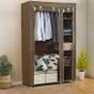 Armoire Penderie Tissu Marron 110 X 45 X 178 Cm Achat Vente