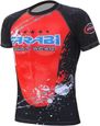 Farabi Sports Top de Compression - Rouge - Entrainement MMA Kick Boxing Gym Fitness, t-shirt de compression Taille M-1