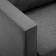 379MAGICSALE®Fauteuil Stable & Classique|Fauteuil de soins|Relaxation de Salon Noir et gris clair Similicuir,70 x 61 x 62 cm BEST Oc-1