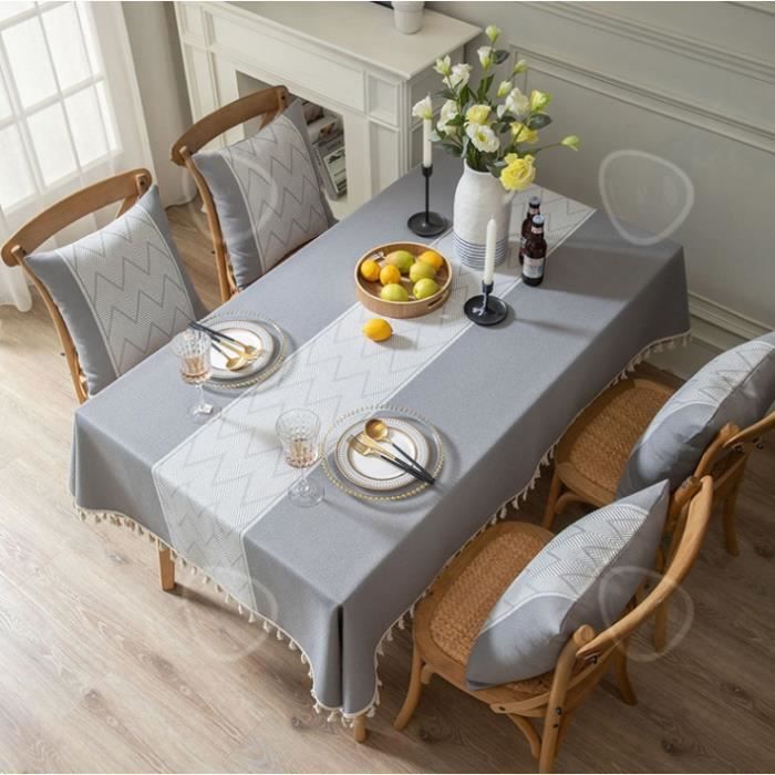 EHOMERY Nappe Rectangulaire Table Basse sous Nappe Rectangulaire