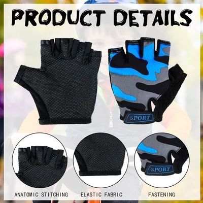 UENXRXE 1 Paires Gants Velo Enfant, Gants De Protection Sportifs Pour Enfants, Gant Velo Enfant Pour Le Cyclisme, La Navigation De Plaisance, Antidérapants, Absorbant Les Chocs, Demi-Doigt(4-12 Ans,B UENXRXE 1 Paires Gants Velo Enfant, Gants De Protection Sportifs Pour Enfants, Gant Velo Enfant Pour Le Cyclisme, La Navigation De Plaisance, Antidérapants, Absorbant Les Chocs, Demi-Doigt(4-12 Ans,B