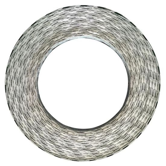 Rouleau De Grillage Barbelé Concertina 60m - Acier Galvanisé - Clôture De Sécurité