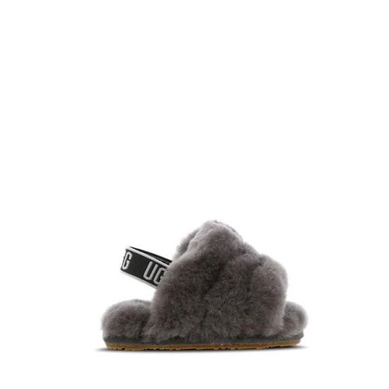 Sandale Ugg Fluff Yeah Slide Enfant Gris Cdiscount Chaussures