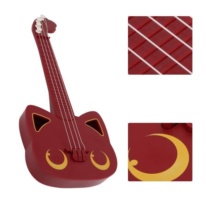 Ukulélé jouet pour enfants Mini instrument de musique en plastique pour  enfants d'âge préscolaire instruments ukulele Rouge - Cdiscount Instruments  de musique