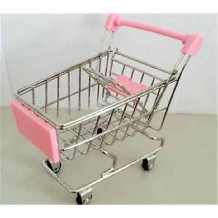 Mini Chariot De Supermarché En Fer Doré – 12 X 8,5 X 11,5 Cm, Jouet De Simulation Pour Enfants, Support De Bureau Décoratif, Rangement Créatif Cadeau
