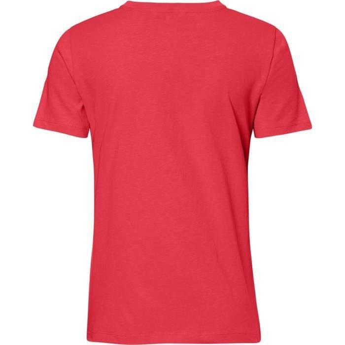 T shirt tommy clearance hilfiger rouge femme