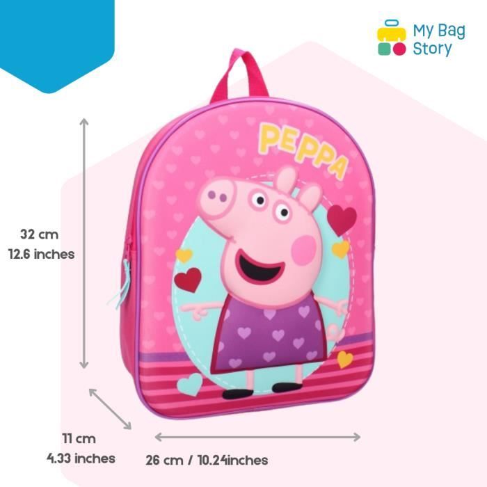 Cartable peppa 2025 pig maternelle