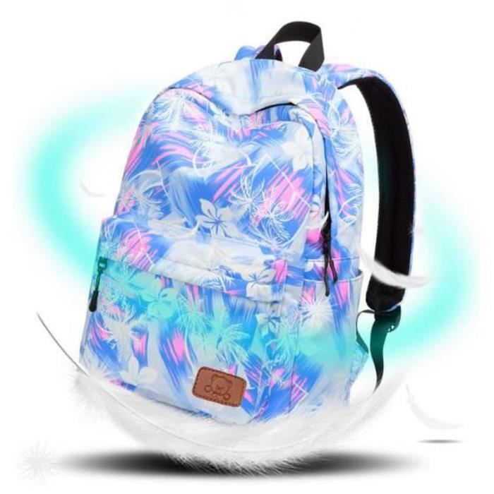 DX17961 tanche Sac Dos pour College Fille pour Scolaire Ado
