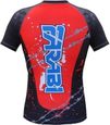 Farabi Sports Top de Compression - Rouge - Entrainement MMA Kick Boxing Gym Fitness, t-shirt de compression Taille M-2