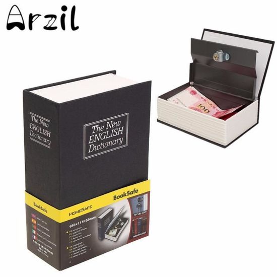Coffre-fort Pour Livre Avec Serrure à Combinaison Dictionnaire