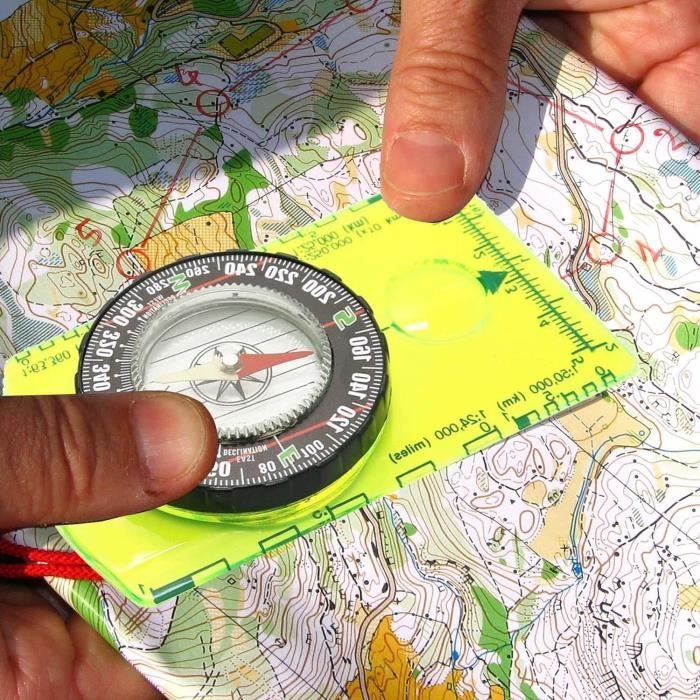 Boussole Navigation Carte Lecture Scouts Camping Randonnée Échelle