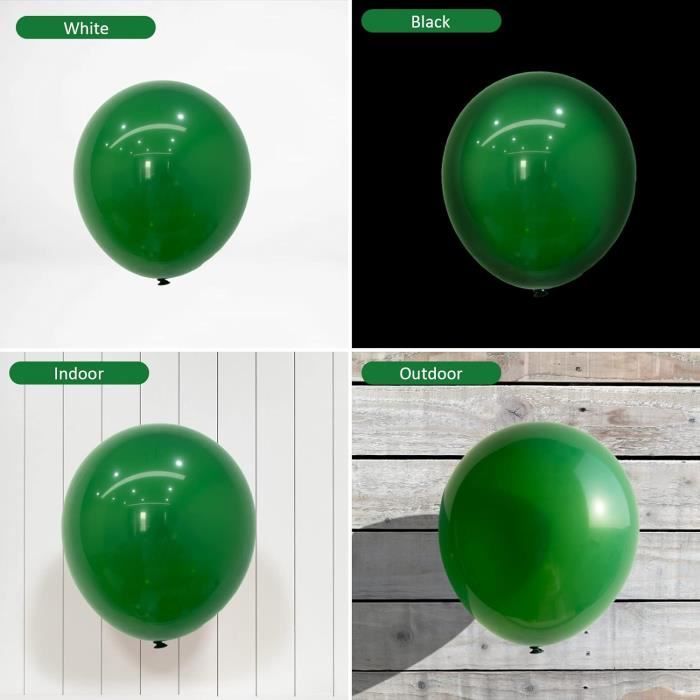 Ballons De Noel Vert Foncé | Ballon Vert Sapin 50 Pièces - 12 30 Cm -  Latex Naturel Biodégradable | Décoration Pour Anniver[J192]