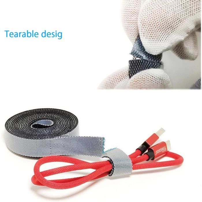 Sollbry Lot De 50 Serre-câbles Noirs Multi-usages Réutilisables - 12 X 150 Mm Resistants A La Chaleur Pour Cable Usb Organisateur De Bureau 85456042