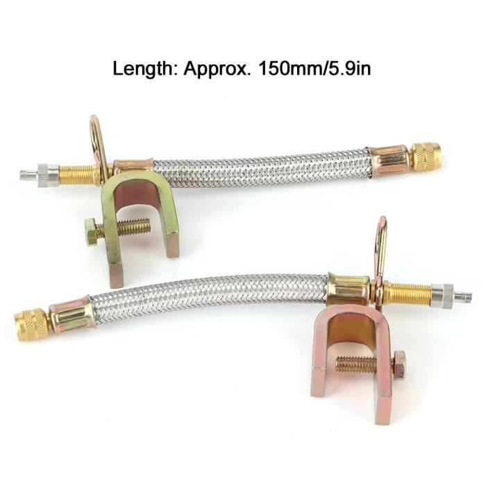 Adaptateur Extension Gonfleur Pneu 30cm - Rallonge Valve Schrader Voiture Moto Vélo