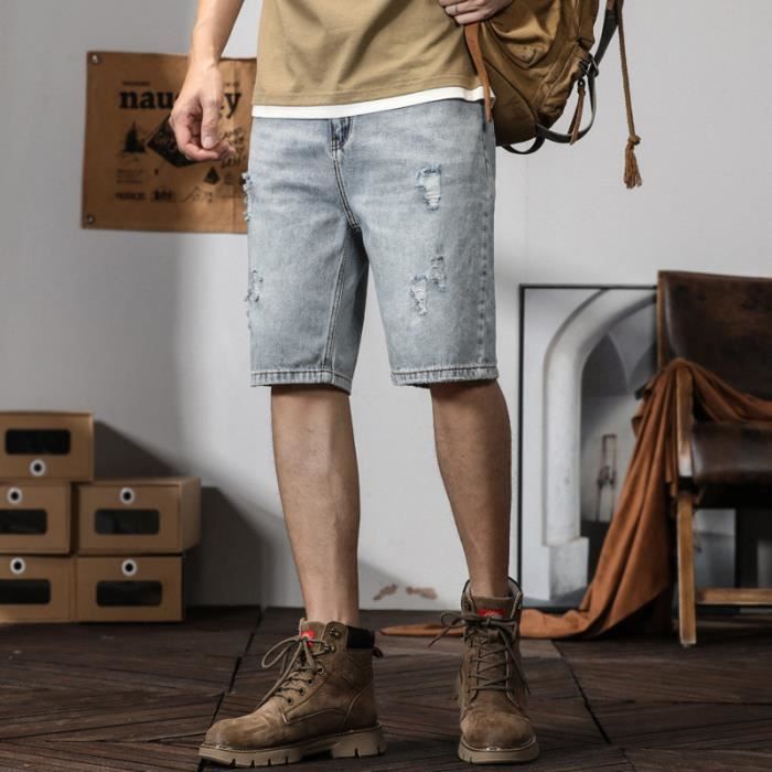 Short déchiré 2025 homme