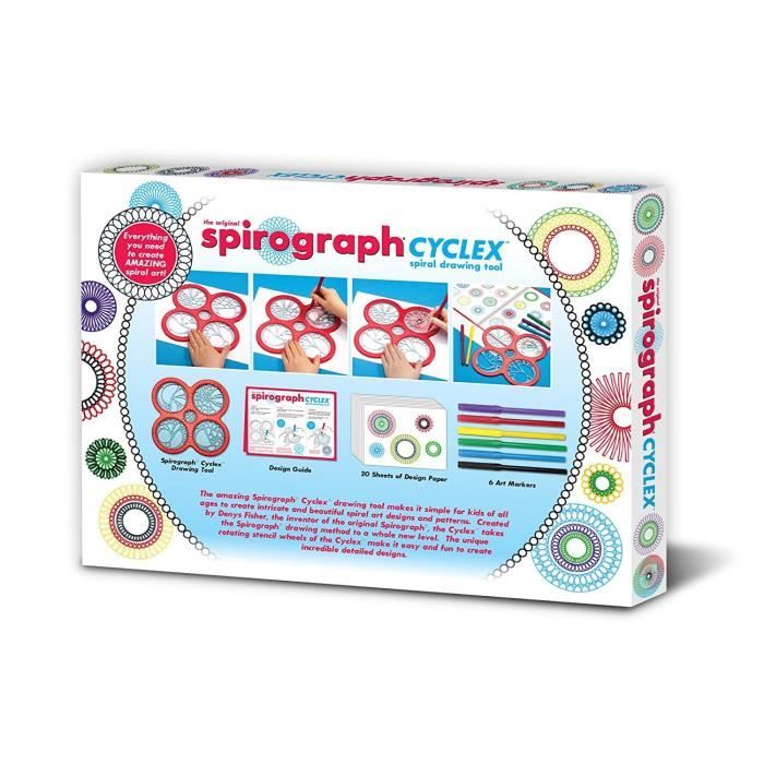 Spirograph - Kit Deluxe avec 8 Stylos Pailletés et Néons - SPLASH TOYS -  Instrument de Dessin pour Enfant - Cdiscount Jeux - Jouets
