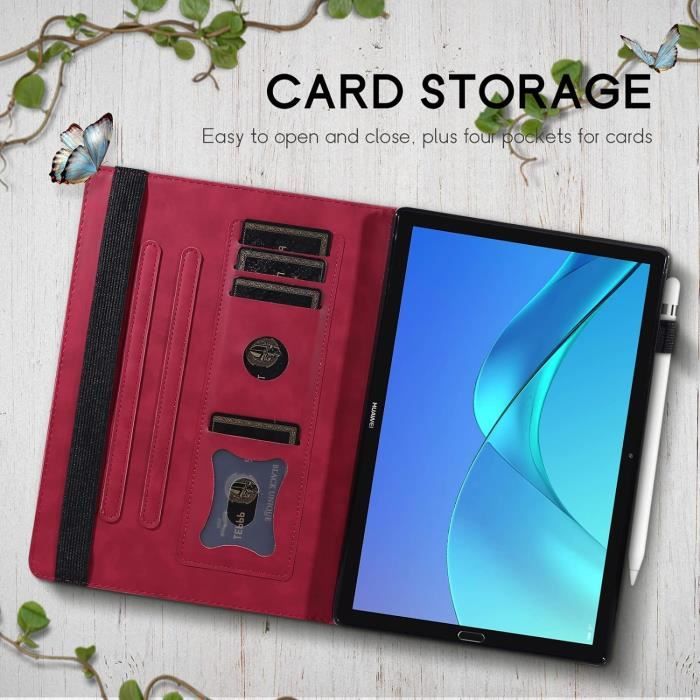 CASAFUNY Hülle Für Huawei MediaPad M5 10.8 Zoll – PU Leder Mit Standfunktion & Kartenfächern