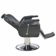 1508NEWSALE® Chaise de barbier professionnelle Classic Hydraulique,Fauteuil De Coiffure Fauteuil de Salon beautéNoir 72x68x98 cm Sim-3