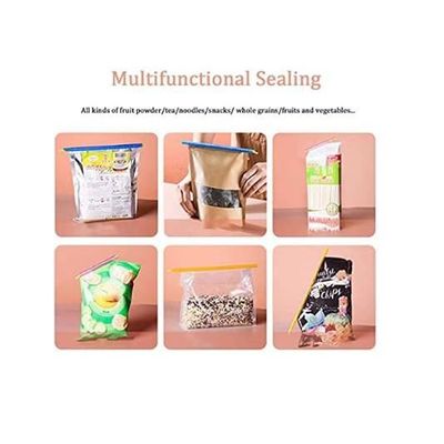 24 Pcs Alimentaire Clip D'Étanchéité 7-11-146 Cm Clip Fermeture Cuisine Réutilisable Clip Fermeture Sachet CouleursY992 - Maison