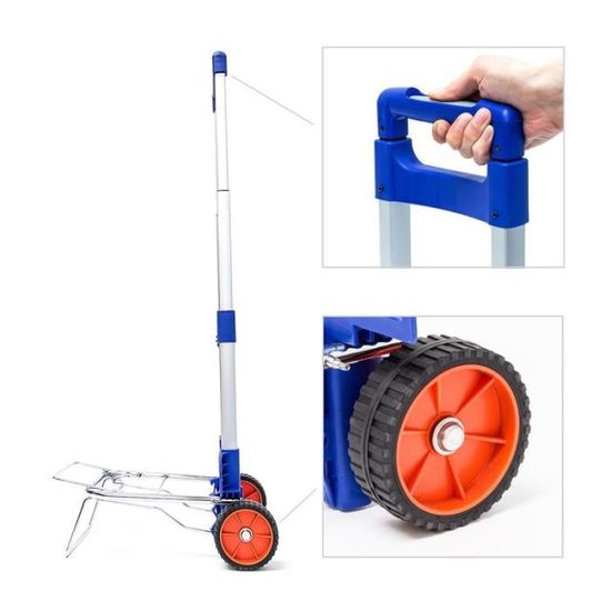 Professionnel Sac Diable Chariot de transport Lot chariot de escaliers caisse 150 kg