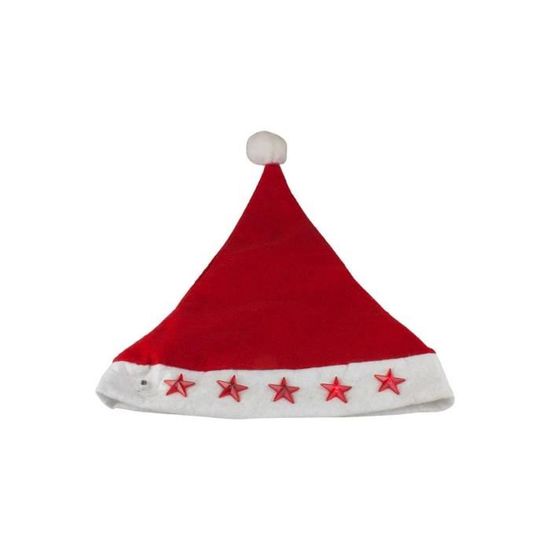 Lot De 10 Chapeaux De Père Noël Lumineux à LED - Avec étoiles Clignotantes, Pour Fêtes Et Photos De Famille