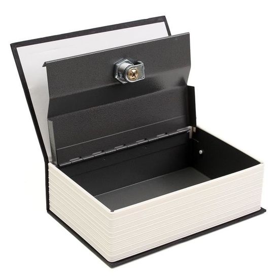 Boîte de rangement de coffre-fort de livre de diversion, coffre-fort secret  de dictionnaire avec serrure à combinaison de sécurité, coffre-fort caché  de livre de diversion