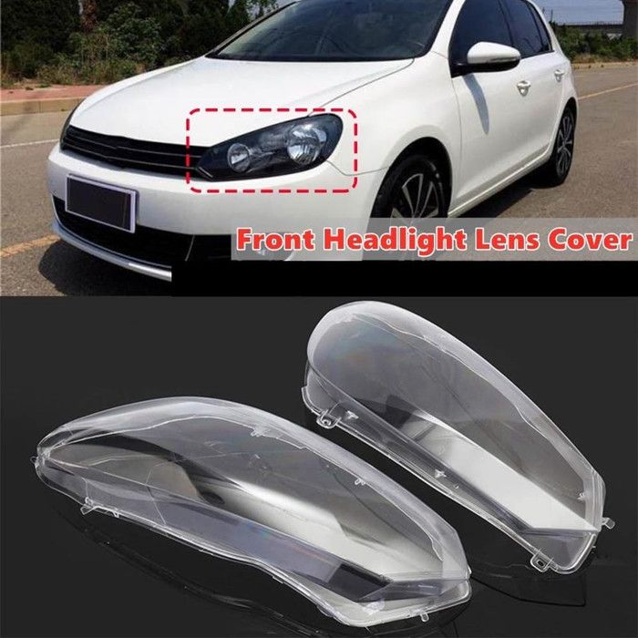 WOLWES Couvercle Lentille Phare Compatible Avec Peugeot 207 2009 2010 2011 2012 2013 Couvercle De Phare Avant De Voiture Droit Transparent Abat-Jour Couvercle De Phare Coque Lentille