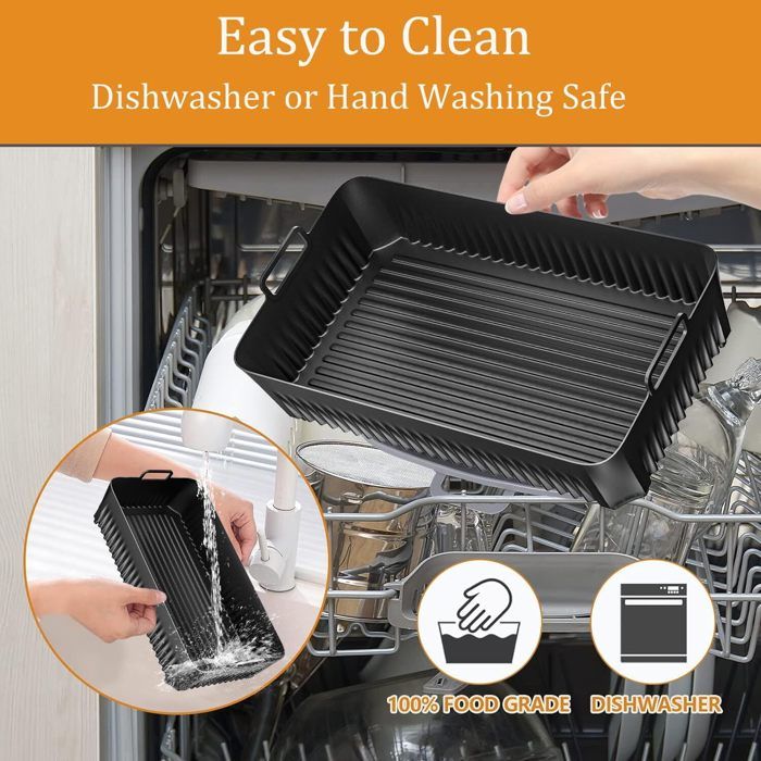 21cm Accessoires Air Fryer, 4Pcs XL Moule Compatible Pour Philips Airfryer XL 6,2L, COSORI 4,7L