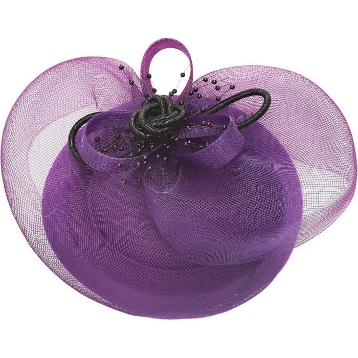 Chapeau Bibi Femme Large Bord Feutre Vintage Avec Voile - Élégant Mariage Hiver - Style Rétro Mystérieux