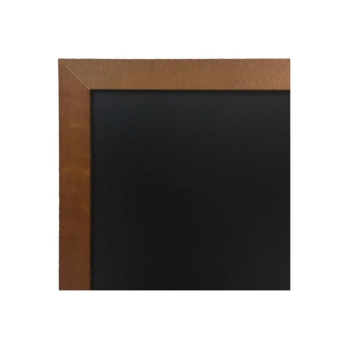 Ardoise Murale Double Face En Bois Brut - Format 104x59 Cm - Pour Craie Ou Feutre - Intérieur/extérieur