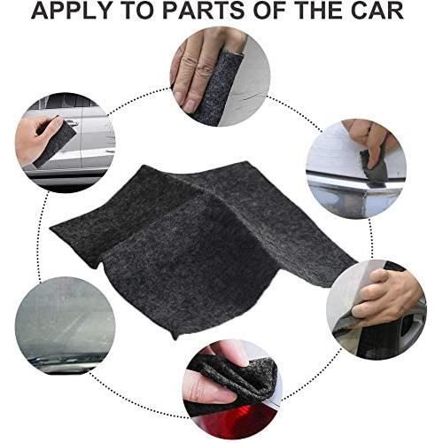 Rayure Voiture Réparer Tissu [2 Pièces],Nano Magic Cloth,Réparation  d'éraflure de Voiture Enlèvent L'oxydation,Efface Rayures