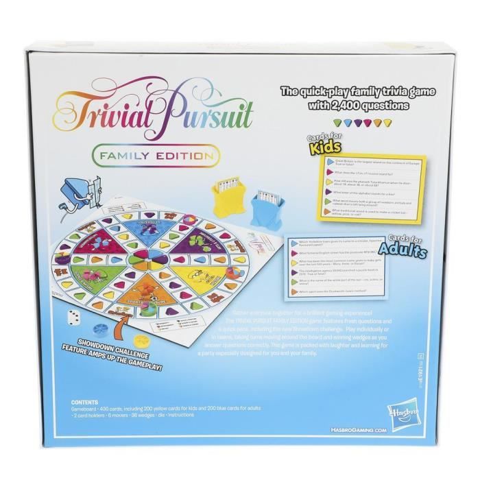 ② Trivial Pursuit - Family Edition - Jeux de société | Jeux de plateau