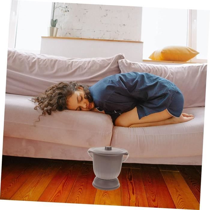 Pot de chambre avec couvercle crachoir, bassin de lit pour enfants et  adultes, pot d'urine