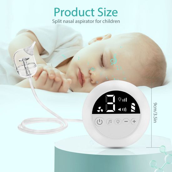 ZERODIS Mouche bébé électrique, Aspirateur nasal bébé , Mouche bébé