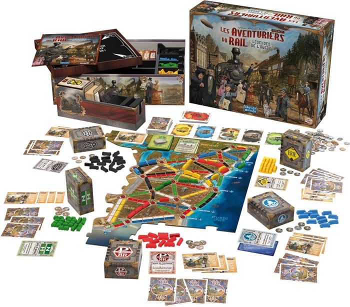 Les Aventuriers Du Rail Legacy : Légendes De L'Ouest - Jeu De Société Campagne 12 Parties - 2 à 5 Joueurs Dès 10 Ans - Version Française