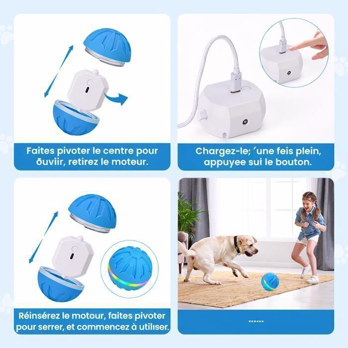 Wicked Ball PE : Jouet Interactif Intelligent Pour Chiens De Races Moyennes Et G