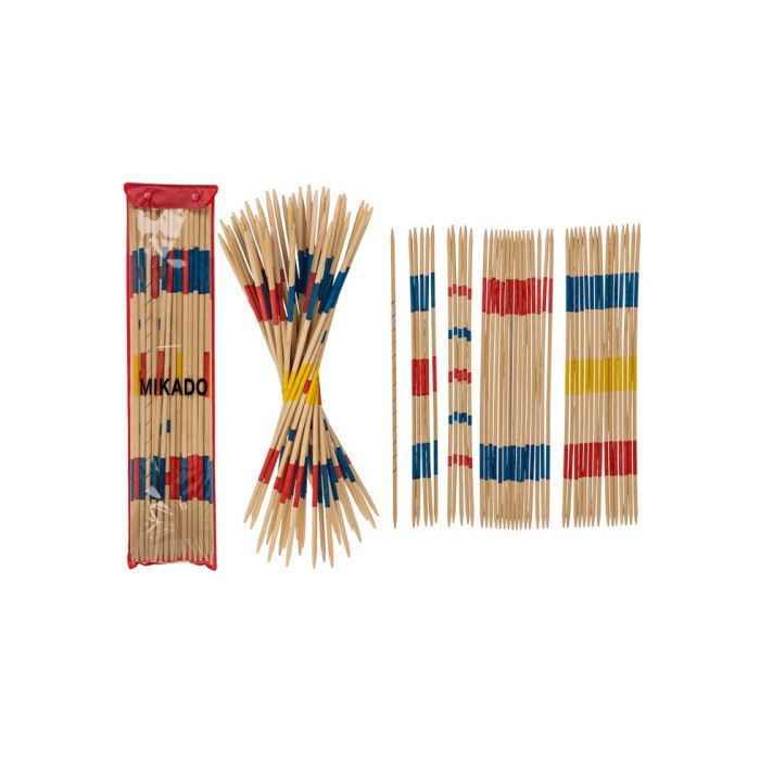 MGM GAMES - Jeu De Mikado Géant Multicolore 140789 - 41 Bâtonnets En Bois FSC - Idéal Enfant Et Adulte - 50 Cm X 10 Cm Cadeau Anniversaire Enfants