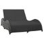 Chaise Longue De Jardin Chaise Longue Pliante Bain De Soleil Transat Double Avec Coussin Resine Tressee Anthracite Achat Vente Chaise Longue Chaise Longue De Cdiscount