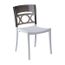 Chaise De Jardin Grosfillex Athena Blanc Et Gris Fume Achat