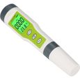 Mootea PH mètre numérique, appareil de contrôle de la qualité de l'eau 3 en 1 PH / EC / Temp avec stylo de test de pH pour l'eau-0