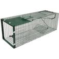 Moorland Piège de capture - 90 x 30 x 30 cm - Infaillible - Cage pour petits animaux : campagnol, rat, ecureuil - 1 entrée +-0